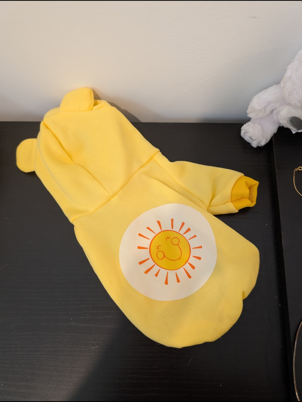Care Bears Pet hoodie costume Funshine size small